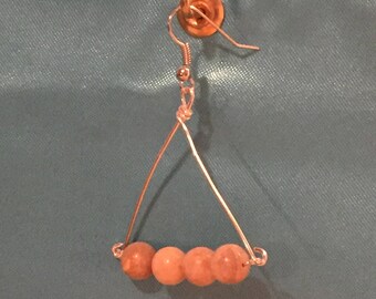 Natural Stone Wire Work Earrings
