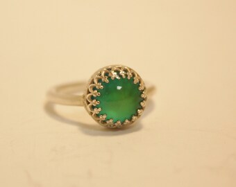 Sterling Silver Small Mood Stone Ring