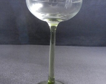 Jugendstil Likörglas mundgeblasen filigraner Glasschliff ca. 1920
