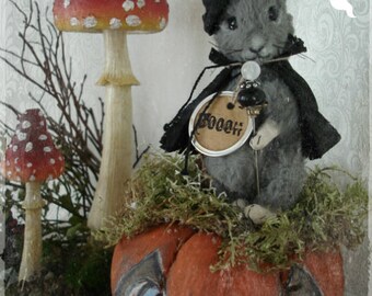 PDF Instant Download - Pattern / E-Book Halloween MOUSE HAZEL :) - 5 Inch - by Eileen Seifert - Teddy-Manufaktur.de