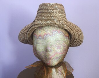Straw Tricorn Hat for Cosplay, Pirates, Renaissance Faire FREE SHIPPING