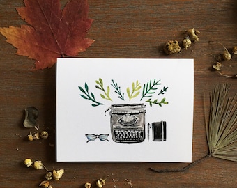 Greeting card 'Typewriter'