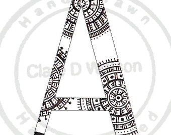 Alphabet Art Print ( A to E )