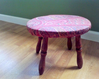 Wooden foot stool step stool milking stool stool plant stand sturdy