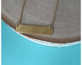 Llove you llots llama necklace