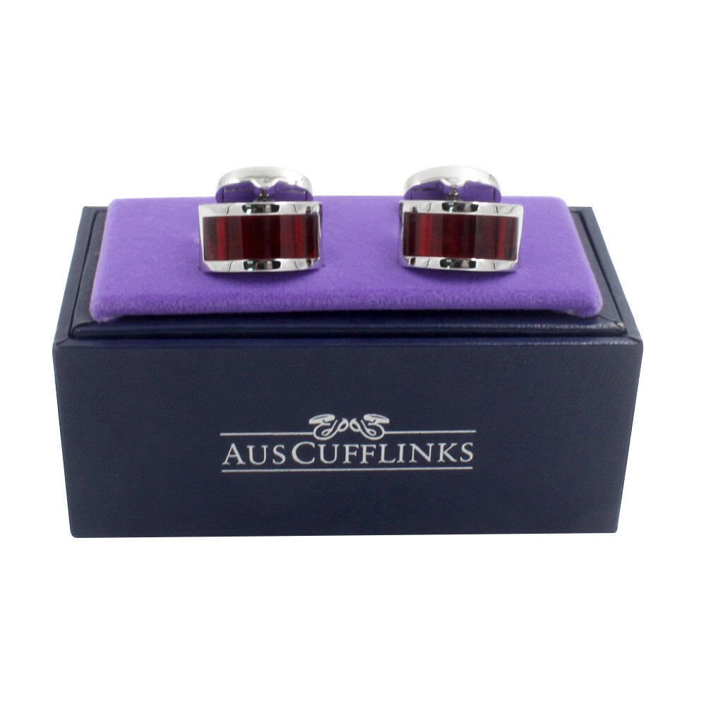 40th Wedding Anniversary Gift For Husband Ruby Red Cufflinks