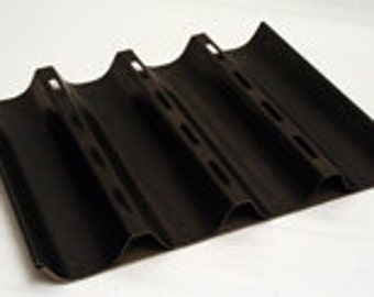 Black Steel Bread Pan - 4 loaves - Made in France