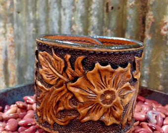 Tooled Leather Cuff