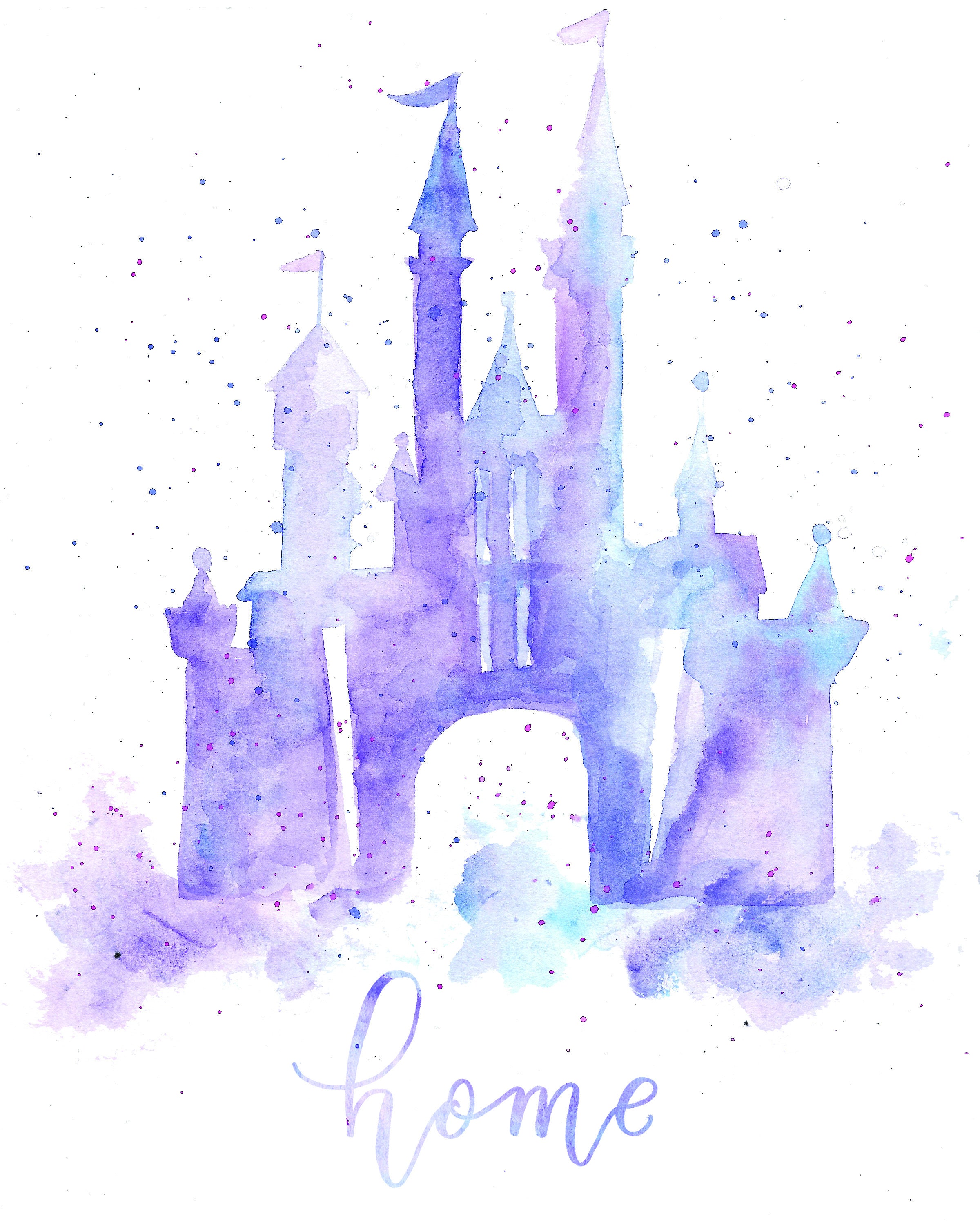 Free Free 347 Watercolor Disney Castle Svg SVG PNG EPS DXF File