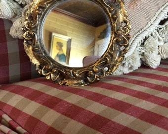 Italian Florentine Wood Gold Ornate Mirror
