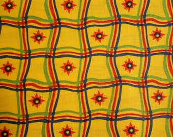 Morning Starburst on School Bus Yellow Fabric