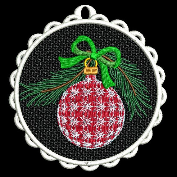 FSL CHRISTMAS ORNAMENTS 1 1 Free Standing Lace Machine