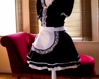 The Verity Sissy Maids Dress in Cotton with Removable Apron