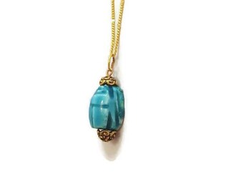Scarab Pendant - Scarab Necklace - Vintage Scarab Necklace - Vintage Scarab Pendant - Egyptian Scarab Necklace - Egyptian Scarab Pendant