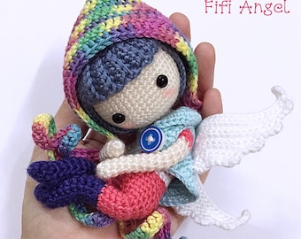 English: Crochet Doll Pattern-Angel Fifi 菲菲