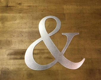 Ampersand sign metal steel wall decor