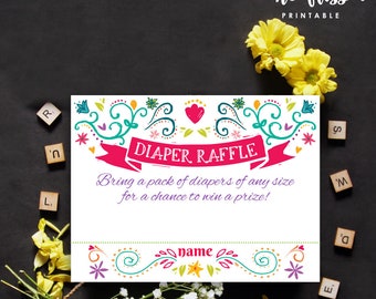 Fiesta diaper raffle | Etsy