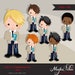 First Communion Clipart for Boys Add On. Cute Communion characters, graphics, khaki clothing. Bible, rosary, religious, African american