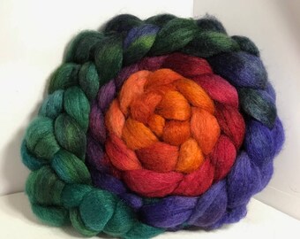 Spinning Fiber BFL/Bombyx 75/25 - 5oz - Zombie Rainbow 2