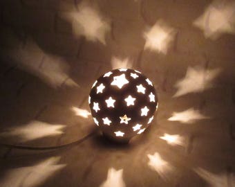 Nursery Lamp, Stars Nursery Lamp, Mood Lighting, Night Light Kids Nursery, Starry Nights night light, Nursery Decor, Baby Shower Gift