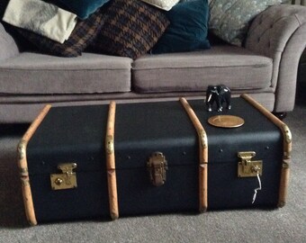 Vintage cabin trunk coffee table/storage