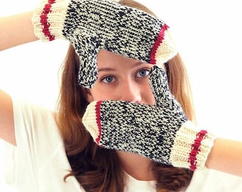 Knitca Sock Monkey Mitten Kit (Classic color)