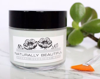 Herbal Peptide Face Cream - Face Moisturizer - Natural Skin Care - Blue Tansy - Natural Skincare - Natural Face Cream - Vegan