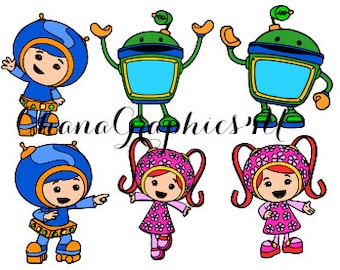 Nick Jr Inspired Team Umizoomi Combo Pack SVG