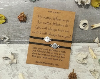 Long Distance Friendship, No Matter Where No Matter What, Matching Bracelet, Compass Friendship Bracelet, Moving Away Gift, Distance Gift
