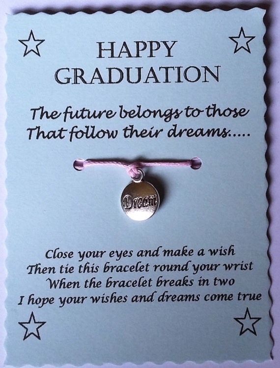 Graduation Gift Graduation Wish Bracelet Happy Graduation