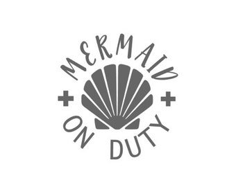 Vinyl Add On | Mermaid On Duty | Over Collar Pet Bandana | Tie Up Pet Bandana | Dog & Cat Accessories