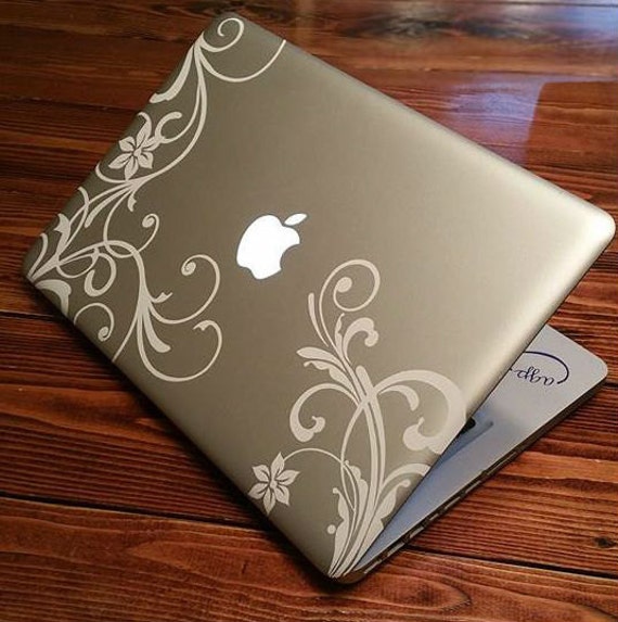 Cute Macbook Laptop Decal 13 Pro Air Sticker Flowers