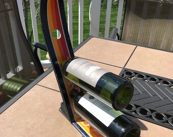 Vintage Ski Wine Bottle Holder
