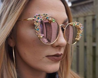 Gold frames with Roses Gold lenses