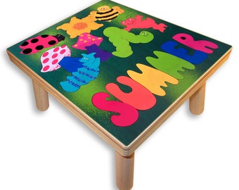 NAME PUZZLE STOOL | Bugs/ Insects