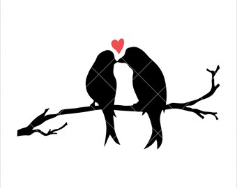 Download Love birds svg | Etsy