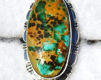 NATURAL ROYSTON TURQUOISE Ring #1056-tb