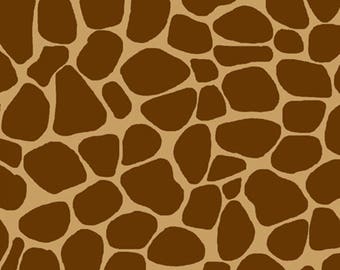 Zoe the Giraffe Brown Skin from Susybee SB20258-280 - juvenile susy bee cotton woven fabric character children kids cartoon safari yardage