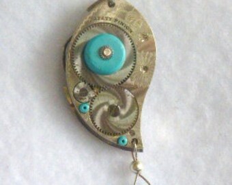 Steampunk Necklace --Vintage Watch Movement SN296