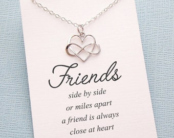 Friendship Necklace | Infinity Necklace, Best Friend Gift, Best Friend Necklace, Friends Friendship Gift, Best Friend Birthday Gift | F04