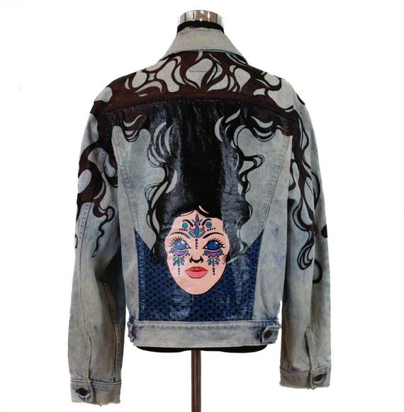 Vintage 90s Levis Denim Jacket Custom