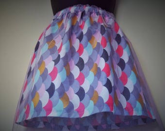 Handmade Scallop Long Skirt 3-4y