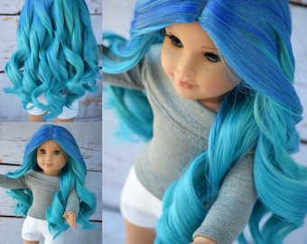 Custom Doll Wig for 18" Dolls American Girl Doll Heat Safe - Tangle Resistant - Wig cap circumference of 11" GOTZ Journey Girls My Life