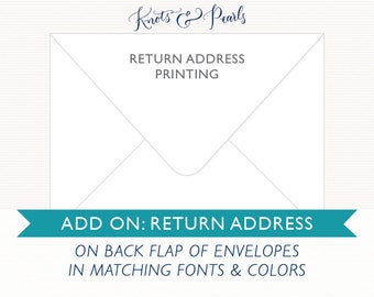 Add-On: Return Address Printing on Back Flap of Mailing Envelopes