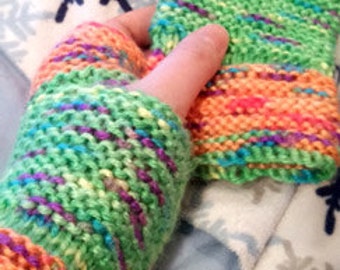 Hand Knit Fingerless Gloves