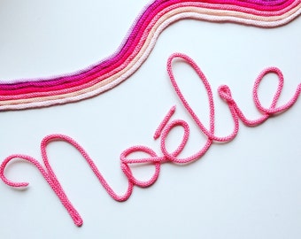Wool - knitting first name initials
