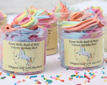 Unicorn, Whipped Soap, Whipped Body Butter, Shea Butter, Unicorn Birthday Bash, Easter Gifts,Party Favors, Kids Birthday, Wholesale
