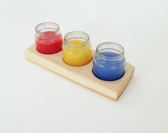Watercolor Paint Holder, Waldorf inspired, wet on wet watercolor, child's paint tools