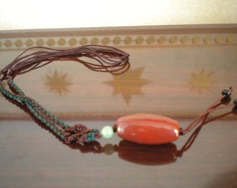 Carnelian, New Jade, Hawkseye Bead Necklace - Adjustable Z1-139, Z1-274