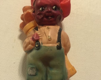 Vintage Black Americana Celluloide Doll - Golf or Caddy